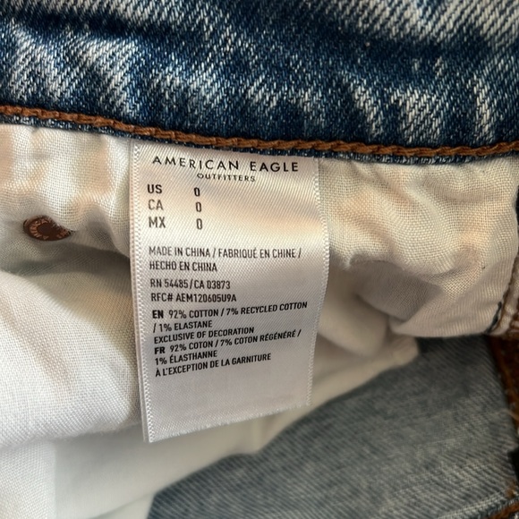American Eagle Stretch Highest Rise 90’s‎ Boyfriend Short Women’s Size 0 - Picture 4 of 11